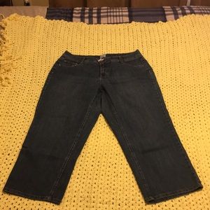 Blue Jean Crop Pants